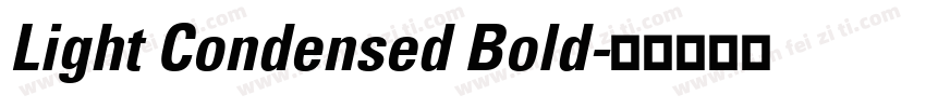 Light Condensed Bold字体转换